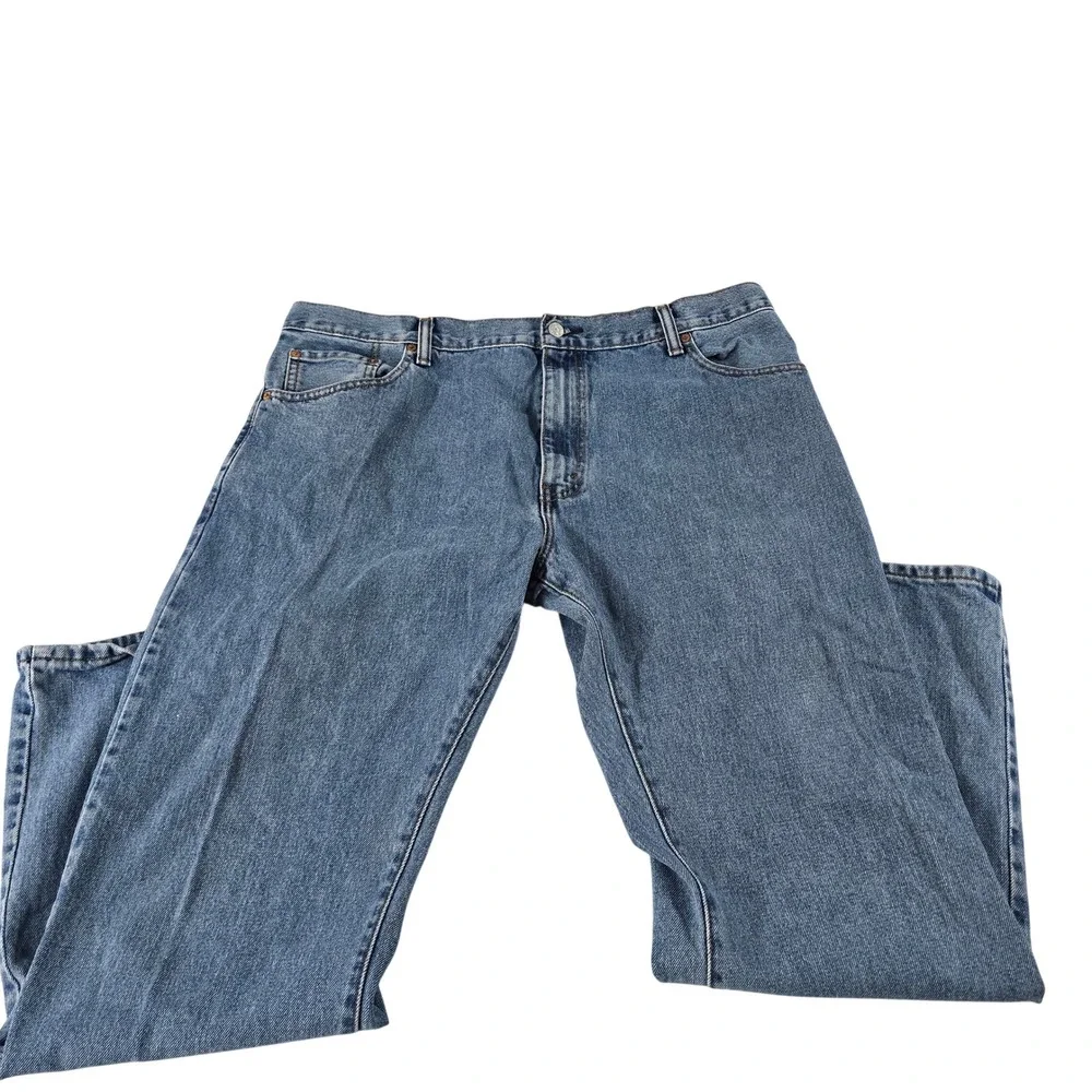 Levis 517 Mens Blue Denim Boot Cut Jeans Medium Wash 40x30 517-0216